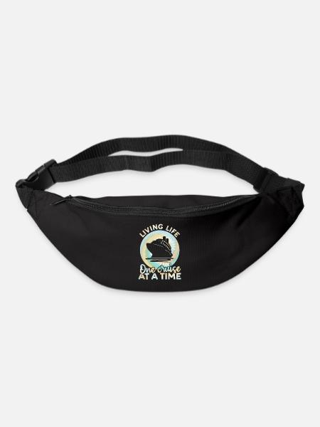 Living Life One Cruise At A Time Tie Dye Print - Bum bag - black