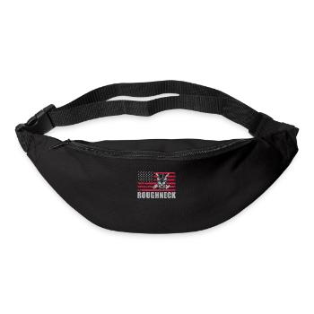 Roughneck Skull American Flag Roughneck Oilfield - Bum bag - black - Front