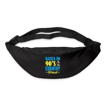 Raised On 90's Country Music Cowboy - Bum bag - black - Front
