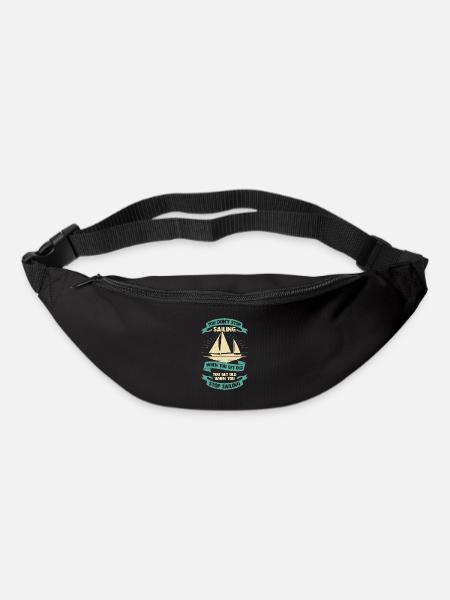 Sailor Old Man Sailing Ship Sailing Grandpa Gift - Bum bag - black
