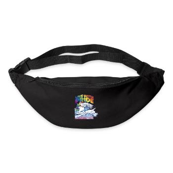 LGBTQ Pride Regenbogen Live with Pride - Gürteltasche - Schwarz - Vorne