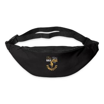 Christliche Turnerin Dieses Mädchen läuft auf - Gürteltasche - Schwarz - Vorne
