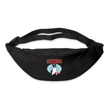 Boston Terrier Grandpa Hundehalter Geschenk - Gürteltasche - Schwarz - Vorne