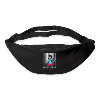 Anime Style Girl Power Geschenkidee - Gürteltasche - Schwarz - Vorne