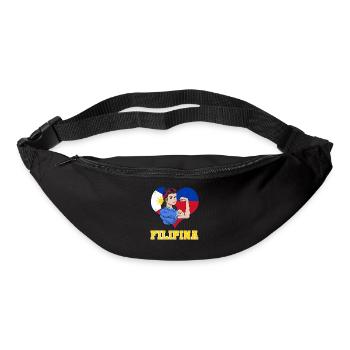 Philippines Filipina Pride Flag Heart I Gift - Bum bag - black - Front