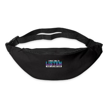 J’ai le temps d’écouter - Sac banane - noir - Devant