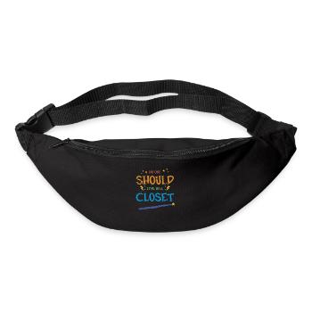 No One Should Live In A Closet - LGBTQ Equality - Bum bag - black - Front