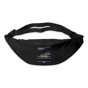 hund eigenschaft statement weihnachten hundefreund - Gürteltasche - Schwarz - Vorne