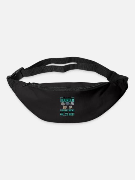 Je suis un Rockhounder, je collectionne la géologie des roches - Sac banane - noir