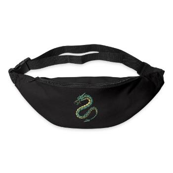 Cyborg Dragon Japonais Cyber Punk Cyber Esthétique - Sac banane - noir - Devant