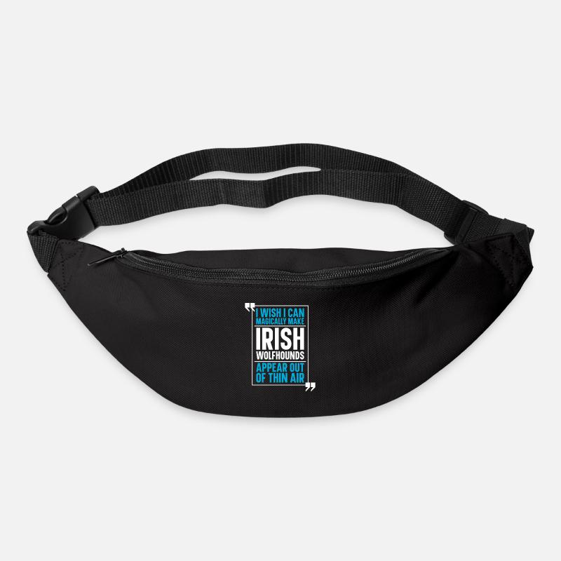 Irischer Wolfshund Hund - Gürteltasche - Schwarz