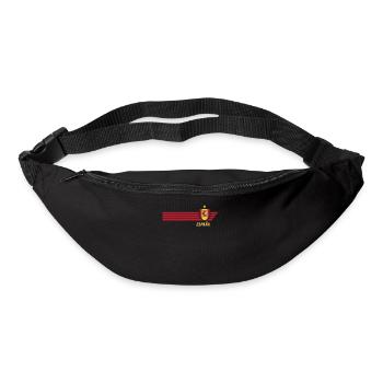 Espagne La Furia Roja Patriotisme Fan de football - Sac banane - noir - Devant