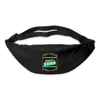 animal love cute cat owner awesome joke bow tie - Gürteltasche - Schwarz - Vorne