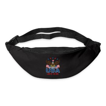 U.S. Land of the Free - Bum bag - black - Front