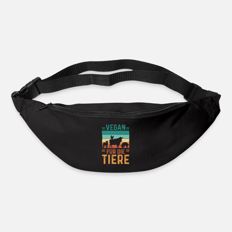 Veganer Vegan - Gürteltasche - Schwarz