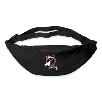 Aussie Maman mignonne Berger Australien Maîtresse Gassi - Sac banane - noir - Devant