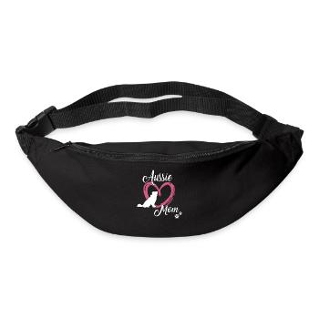 Aussie Mom Dog School Berger australien - Sac banane - noir - Devant