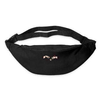 Baguettes à Sushi Japon Anime Maki Sushi - Sac banane - noir - Devant