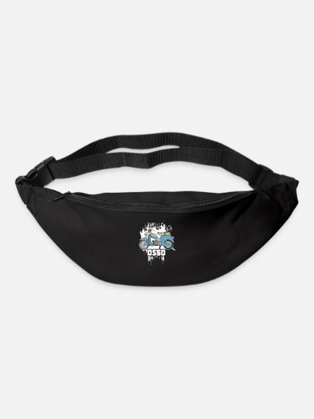 DS50 / Schwalbenfahrer / Ostalgie / Mofa Oldtimer - Gürteltasche - Schwarz