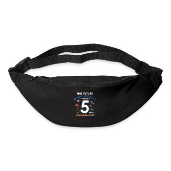 Marine Biology Birthday Party Birthday 5 Five - Bum bag - black - Front