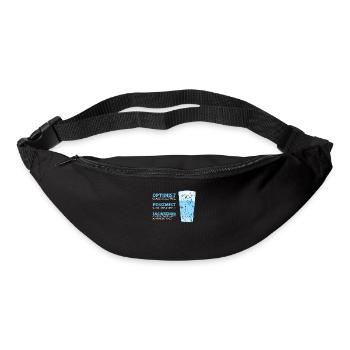 Optimist glass is half full pessimist glass - - Bum bag - black - Front