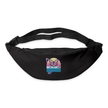 Monarch Schmetterling Retro Geschenk - Gürteltasche - Schwarz - Vorne