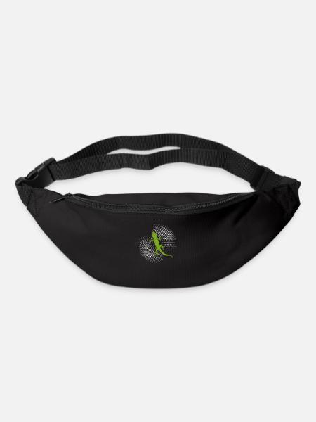 Eidechse - Gürteltasche - Schwarz