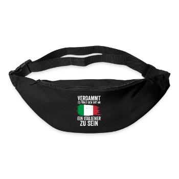 Italia Italien Italiener Italienisches - Gürteltasche - Schwarz - Vorne