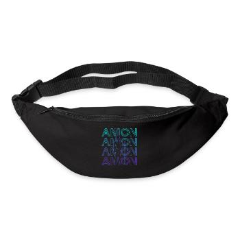 Amon Dieu Égyptien Egypte Ancienne Rétro Cadeau - Sac banane - noir - Devant