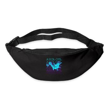 Axolotl Retro Gift - Bum bag - black - Front