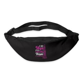 Amateurs de yoga Méditation Fitness Exercice Méditer - Sac banane - noir - Devant