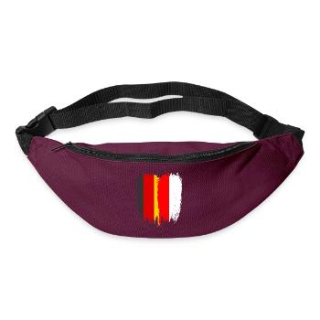 Allemagne Drapeau Pologne - Sac banane - bordeaux  - Devant