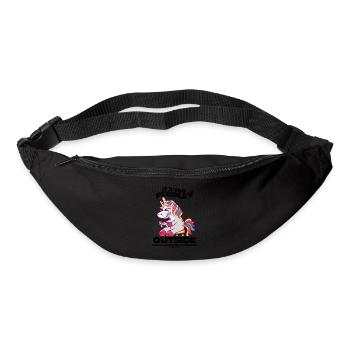 C’est trop folklorique en dehors de la licorne de jeu - Sac banane - noir - Devant