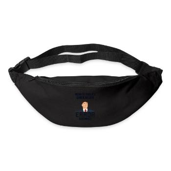 Neuen Error Bekommen Developer Coder Programmierer - Gürteltasche - Schwarz - Vorne