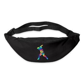 Baseball Fan Tie Dye Batter - Bum bag - black - Front