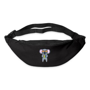 LGBT Tier Koala Regenbogen - Gürteltasche - Schwarz - Vorne
