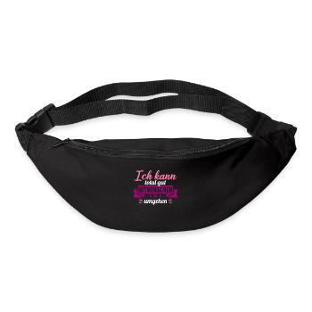 Ich kann total gut Mitmenschen umgehen - Gürteltasche - Schwarz - Vorne