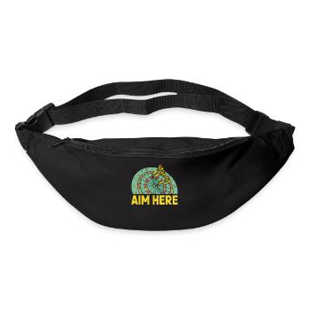 Men's Darts Player Score Old Man Hundred - Bum bag - black - Front