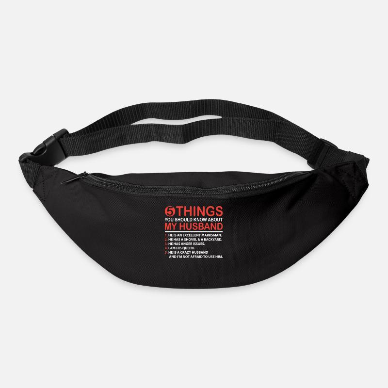 Herren Stolzer Ehemann der besten Ehefrau der Welt - Gürteltasche - Schwarz