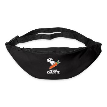 Karotte Ziege Ziegenbock - Gürteltasche - Schwarz - Vorne