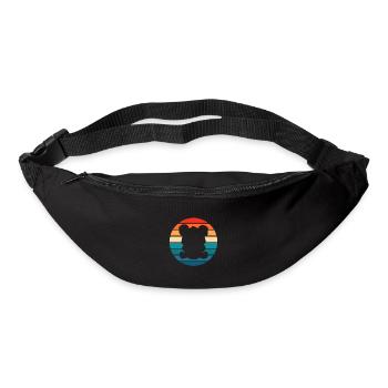 Koala Baby Retro Australie Marsupial - Sac banane - noir - Devant