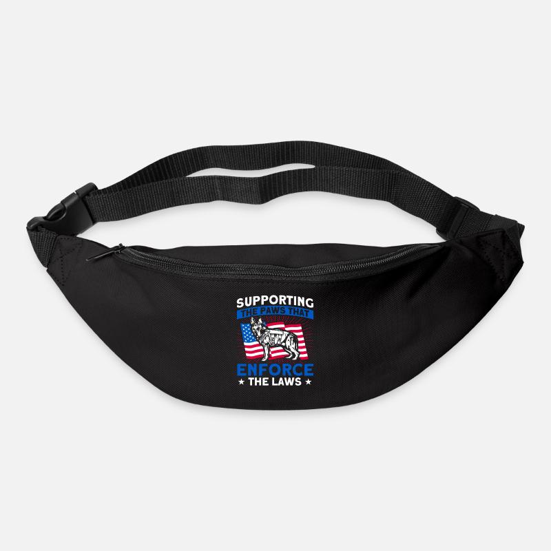 Deutscher Schäferhund Polizeihund Polizei Hund - Gürteltasche - Schwarz