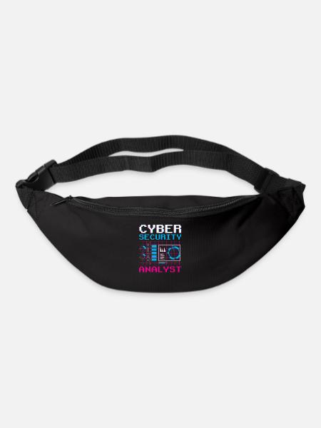 Cybersecurity Analyst IT Sicherheit Hacker Hack - Gürteltasche - Schwarz