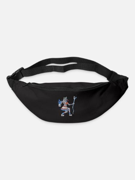 Tlaloc Aztec Rain Dieu Aztèque Nahu - Sac banane - noir