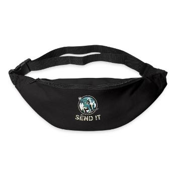 Send It Sports d’hiver Snowboarder Sport - Sac banane - noir - Devant