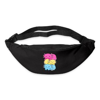 Pansexual Pride Pansexual Flag Kawaii Axolo - Bum bag - black - Front