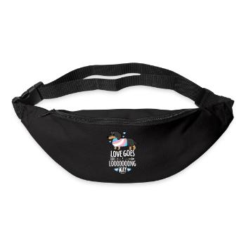 niedliche Hunderasse Dackel Tierliebe - Gürteltasche - Schwarz - Vorne
