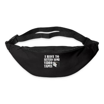 Videokassette Tape Neunziger Geschenk - Gürteltasche - Schwarz - Vorne