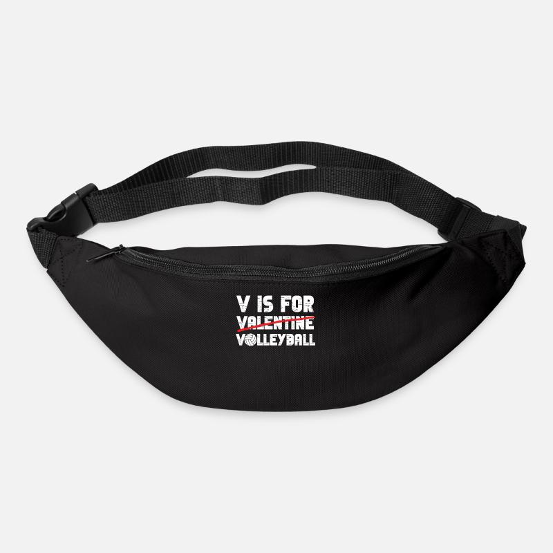 Volleyball Player Team Valentines - Gürteltasche - Schwarz
