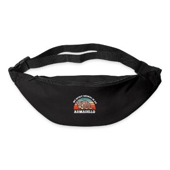 Gürteltier Mon animal spirituel est un tatou - Sac banane - noir - Devant
